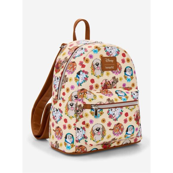 Loungefly Disney Dogs Frame Floral Mini Backpack main image 4